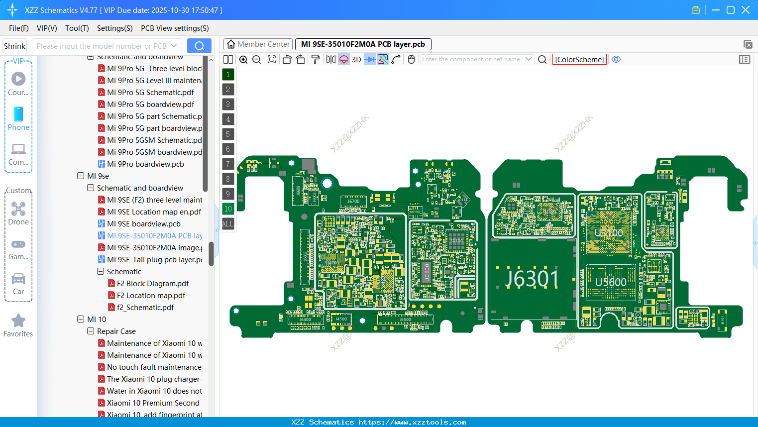 Xiaomi MI 9SE-35010F2M0A PCB Layer